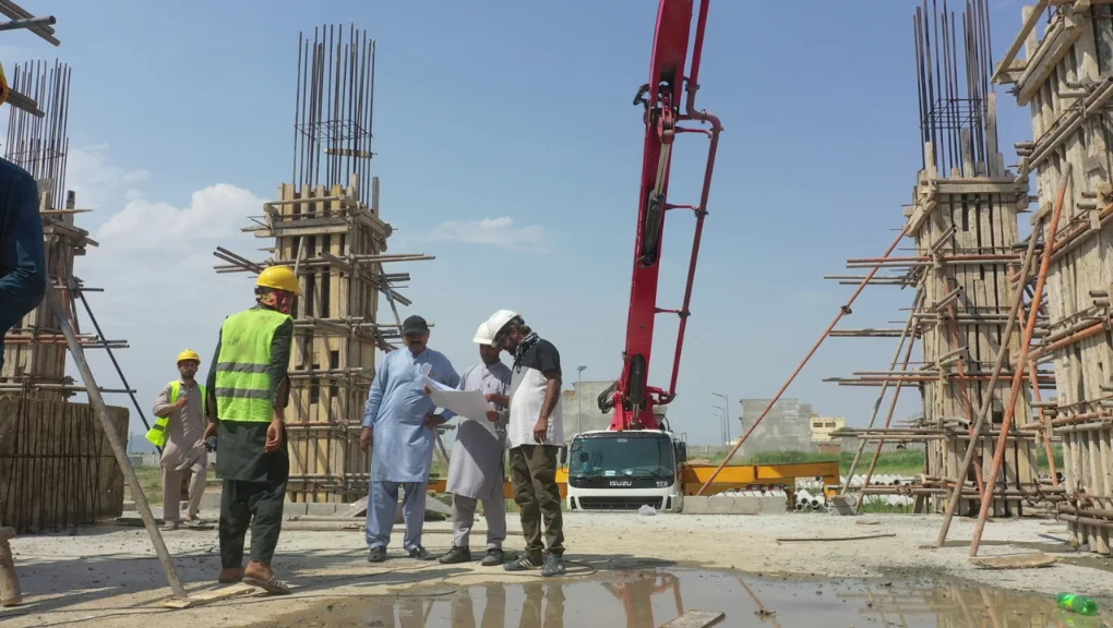 Columns Concrete Pouring & Site activities