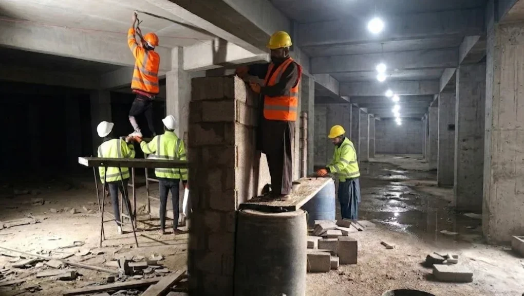 Underground Brickwork & Electrical Wiring